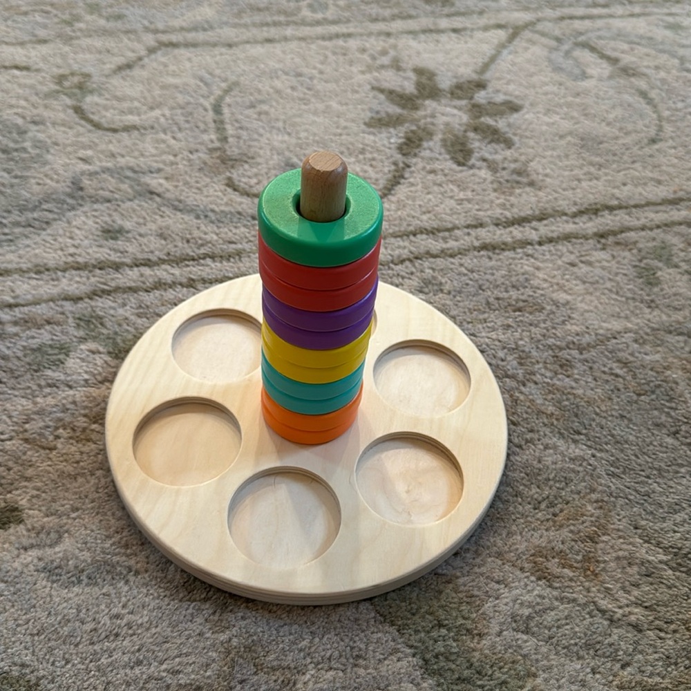Lovevery babbler wooden stack and sort